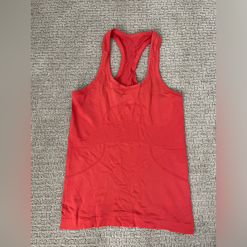Lululemon Red Swiftly Tech Racerback Tank Top